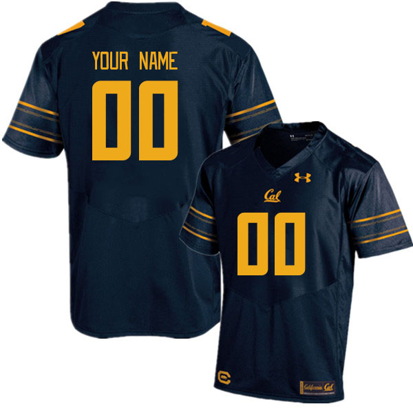 Custom Cal Bears Name And Number College Football Jerseys Stitched-Navy